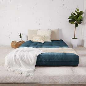 Porch & Den 888858587290 Humble Haute Full-size 6-inch Futon Mattress Without Frame Wedge Wood Full Porch & Den 888858587290 Humble Haute Full-size 6-inch Futon Mattress Without Frame Wedge Wood Full
