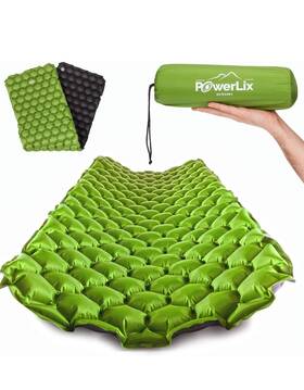 Powerlix 850003903484 Ultralight 77.2 X 22.8 2.1 Inch After Inflated Green And Black