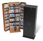 Ovs0287 Pp Storage Media Oak Dvd Lock 64 Grande " Cd Locking Cabinet Tall