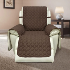 Qx-30recliner-coffee Rbsc Home 30 Inch Recliner Cover 100% Waterproof Slipcovers Brown