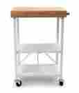 Rbt-04 886237011534 Origami Foldable Kitchen Island Cart White
