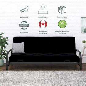 6365749 Realrooms Futons Full 8 Inch Pocket Spring Coil Mattress Polyester 3 Seat Black 6365749 Realrooms Futons Full 8 Inch Pocket Spring Coil Mattress Polyester 3 Seat Black