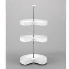 Rsld.2473.1836.11.1 Rev Shelf Lazy Daisy Kidney Polymer Susan Set White Rsld.2473.1836.11.1 Rev Shelf Lazy Daisy Kidney Polymer Susan Set White