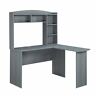 Rta-8410-gry Techni Mobili Modern Desk With Hutch Gray 815764015746 Rta-8410-gry Techni Mobili Modern Desk With Hutch Gray 815764015746