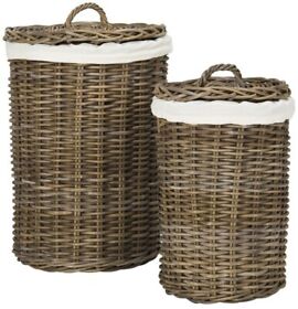 2172712404 Safavieh Round Set Of 2 Laundry Baskets Reduced Price Hac6001a