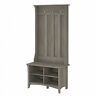 Sas532dg-03 Bush Furniture Salinas Hall Tree With Shoe Storage 042976130695 Sas532dg-03 Bush Furniture Salinas Hall Tree With Shoe Storage 042976130695
