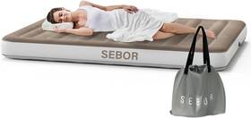Wm-cqc-lthl-1 Sebor Camping Air Mattress X-long Twin Xl Khaki Top / White Gray Body Wm-cqc-lthl-1 Sebor Camping Air Mattress X-long Twin Xl Khaki Top / White Gray Body