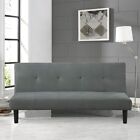 Sc-ests3m2615 Serta Convertible Futon Sofa Lounger Bed With Plywood Inner Frame Dark Grey Sc-ests3m2615 Serta Convertible Futon Sofa Lounger Bed With Plywood Inner Frame Dark Grey