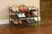 She15893 Seville Classics New Resin-wood Composite Utility Shoe Rack Free Shipping