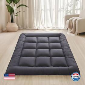 Shouren B0g2l2tmt6 Japanese Floor Mattress Foldable Portable Roll Up Futon 3 Grey