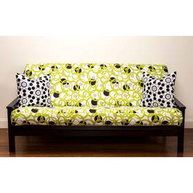 Siscovers 671826798213 Modern Circles Full-size Futon Cover Green And Contemporary Siscovers 671826798213 Modern Circles Full-size Futon Cover Green And Contemporary