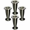 Sleek4x Tall Sleek Tapered Adjustable Leg Brushed Nickel Finish 753677134164 Sleek4x Tall Sleek Tapered Adjustable Leg Brushed Nickel Finish 753677134164