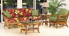 708007 Sofa 4 Id Pc Urban Set Rattan Amarillo Mahogany