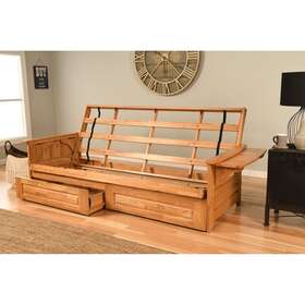 Somette 022228647195 Phoenix Queen-size Storage Futon Frame In Butternut Natural Queen Somette 022228647195 Phoenix Queen-size Storage Futon Frame In Butternut Natural Queen