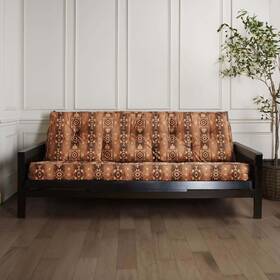 Sorra Home 196999173662 Southwest With Faux Leather Piping Full Futon Sorra Home 196999173662 Southwest With Faux Leather Piping Full Futon