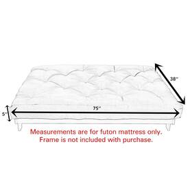 Sorra Home 196999276875 Serenity Indoor Futon Mattress Sorra Home 196999276875 Serenity Indoor Futon Mattress