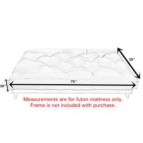 Sorra Home 196999294732 Trupedic Solid Velvet Indoor Futon Mattress Sorra Home 196999294732 Trupedic Solid Velvet Indoor Futon Mattress