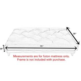 Sorra Home 196999295067 Trupedic Solid Velvet Indoor Futon Mattress Sorra Home 196999295067 Trupedic Solid Velvet Indoor Futon Mattress