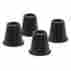 Sto-01004 Honey-can-do Black 4-pack 6 Inch Round Bed Risers 811434010042 Sto-01004 Honey-can-do Black 4-pack 6 Inch Round Bed Risers 811434010042