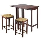 94347 Stool Table Lynwood Leaf Drop Rush Winsome 3pc Seat 94347 Stool Table Lynwood Leaf Drop Rush Winsome 3pc Seat