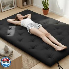 Syrinx B0f1d5k6h7 Water Resistant Japanese Futon Mattress Twin Size 75x39 2.5 Inch Thick