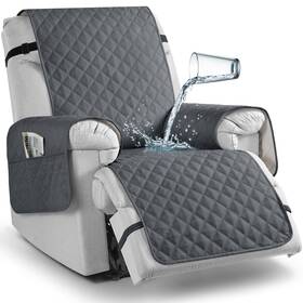 Taococo Tao-trs-1s-bg 100% Waterproof Recliner Chair Covers 1 Seater 23ftft Dark Grey