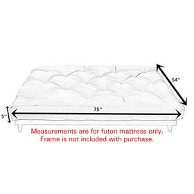 Trupedic 888858836183 Porch And Den Hansen Full-size 5-inch Futon Mattress Mustard Full Trupedic 888858836183 Porch And Den Hansen Full-size 5-inch Futon Mattress Mustard Full