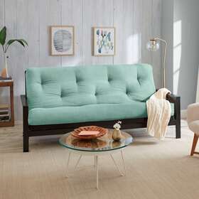Trupedic 888858836572 Queen 6-inch Futon Mattress Only Ice Mint Trupedic 888858836572 Queen 6-inch Futon Mattress Only Ice Mint