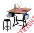U-ds92stb Martin Ashley Art-hobby Table With Stool Black Cherry Top U-ds92stb Martin Ashley Art-hobby Table With Stool Black Cherry Top
