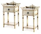 Unbranded Shabby Elegant Accent Side End Table Nightstand With Drawer Shelf Set Of 2 Nib 849179015275 Unbranded Shabby Elegant Accent Side End Table Nightstand With Drawer Shelf Set Of 2 Nib 849179015275