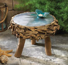 Unique Rustic Style Drift Wood Foot Stool Decoration 849179015626