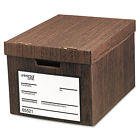 Unv65521 65521 Universal Storage Box Fiberboard Woodgrain Unv65521 65521 Universal Storage Box Fiberboard Woodgrain