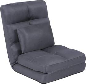 Ys15005 Urnodel Indoor Chaise Lounge Sofa Floor Chair With Back 18.9d X 22w 27h In Grey-2 Ys15005 Urnodel Indoor Chaise Lounge Sofa Floor Chair With Back 18.9d X 22w 27h In Grey-2