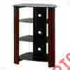 V35mwfes Walker Edison Regal Multi-level Comp Stand Wood Espresso Audio Rack 812492012856