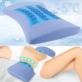 Vamorry 790898956496 Futon Mattresses Lumbar Support Pillow For Bed Relief Back Gray-gel Version