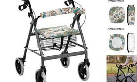 Van-cxyai239czb57-34 Vanideaoty Boho Floral Rollator Accessories Seat And Backrest Butterfly Van-cxyai239czb57-34 Vanideaoty Boho Floral Rollator Accessories Seat And Backrest Butterfly