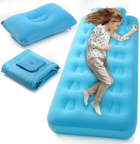 Sig-vercraft-0463 Vercraft Camping Air Mattress For Kids Inflatable Bed Flocked As Shown Sky Blue Sig-vercraft-0463 Vercraft Camping Air Mattress For Kids Inflatable Bed Flocked As Shown Sky Blue