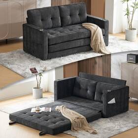 Vingli 744759713193 64 Inch W 84 L Full Size Futon Sofa Bed 6 Thick Upholstery Chenille Loveseat Vingli 744759713193 64 Inch W 84 L Full Size Futon Sofa Bed 6 Thick Upholstery Chenille Loveseat