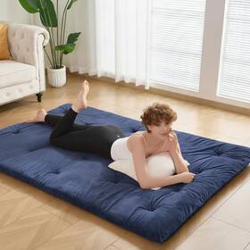 Vipbed B0fg2yh65z Japanese Floor Futon Mattress Queen Size 60x 80 2.5 Thick Foldable Roll