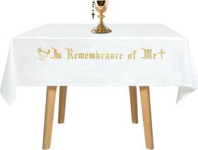 Lua-vitalcozy-1349 Vitalcozy Large In Remembrance Of Me Altar Frontal 88.2x52in Holy Communion Table Cloth Co Lua-vitalcozy-1349 Vitalcozy Large In Remembrance Of Me Altar Frontal 88.2x52in Holy Communion Table Cloth Co