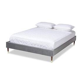 155-9528-amz Wholesale Interiors Bed Frame Double Gray