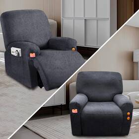 Rc-tj-02 Wincrew Like Leather Recliner Chair Covers 4 Pieces Lazy Boy Large Light Grey 2 Rc-tj-02 Wincrew Like Leather Recliner Chair Covers 4 Pieces Lazy Boy Large Light Grey 2