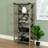 Wms64mxgw Desert Fields Rustic Industrial Grey Wash Bookshelf By