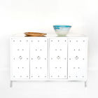 058704 Worlds Furniture Studly White Item Studded Buffet 058704 Worlds Furniture Studly White Item Studded Buffet