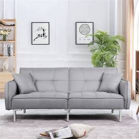 Yaheetech 846255017710 Futon Sofa Bed With Fabric Cover Adjustable Backrest Yaheetech 846255017710 Futon Sofa Bed With Fabric Cover Adjustable Backrest