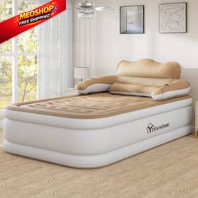 Yitahome 197839679115 Fullxl Size Air Mattress With Headboard 18in Full Xl Brown Yitahome 197839679115 Fullxl Size Air Mattress With Headboard 18in Full Xl Brown