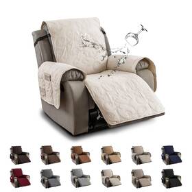 Yueang Rcc123 100% Waterproof Recliner Chair Cover 23.6 Inch Beige