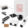 Yx-deskset-8pcs Boobu Office Home Black Acrylic Desk Accessories Organizer 711181122183 Yx-deskset-8pcs Boobu Office Home Black Acrylic Desk Accessories Organizer 711181122183