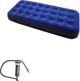 Zaltana Ams Ap3 Single Size Air Mattress Double Action Hand Pump Navy Blue Zaltana Ams Ap3 Single Size Air Mattress Double Action Hand Pump Navy Blue