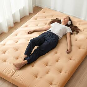 B0clrjlq2g Zonli Japanese Floor Futon Mattress Full Size 75 Inch X 54 100% Cotton Cover 2.5 Th